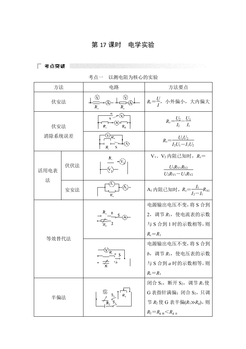 第17课时　电学实验_2新质力文库 - 聚焦新质生产力发展的数字化知识库_行业洞察 / 理论成果 / 实践指南免费下载新质力文库